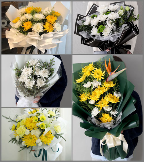 广东揭阳市揭东区新亨镇硕和村白事花束代送
